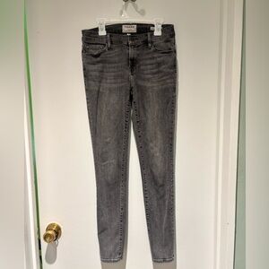 Frame Le Skinny Faded Gray Midrise Skinny Jeans Women’s Size 27